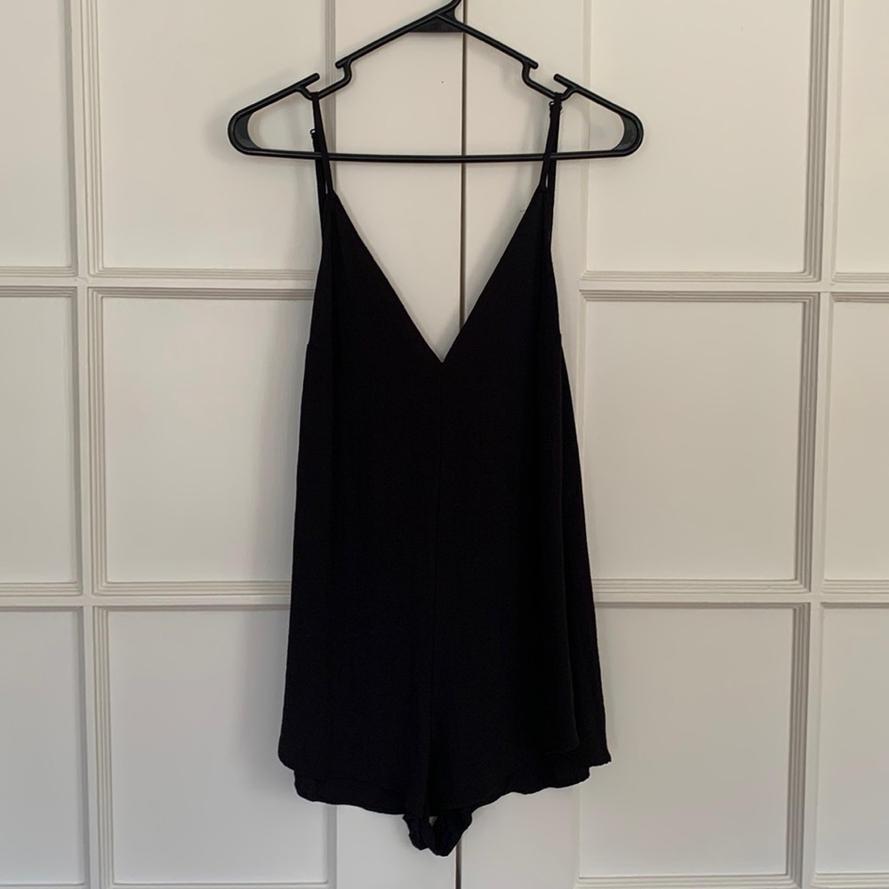 Reformation black romper